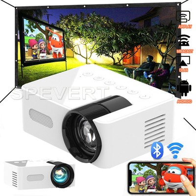 YT100 Wifi Wireless Mini LED HD Projektor Heimkino 1080P HDMI Android Multimedia