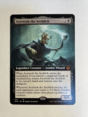 1x D&D Forgotten Realms Acererak The Archlich Full Art NM Mtg