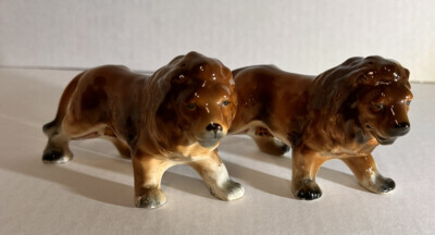 Vintage Lion/Lion Salt And Pepper Shakers - Relco Japan | eBay