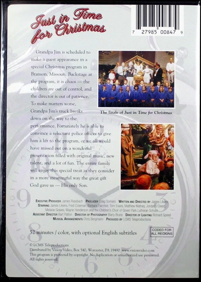 Just in Time for Christmas NEW Christian DVD Movie Great for the whole family - Image 2 of 2