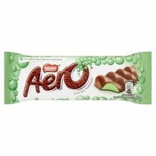 Aero Bubbly Mint Bar - 40g - Pack of 3 (40g x 3 Bars)