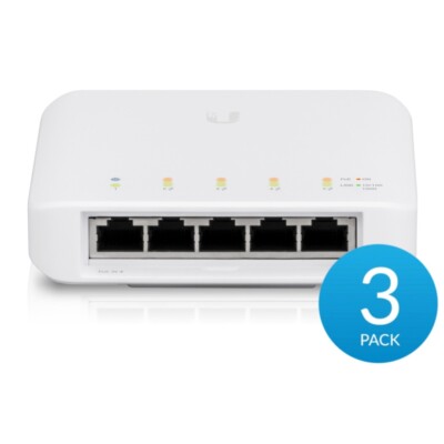 Ubiquiti Networks UniFi Switch Flex, 3 Pack - USW-Flex-3 - Brand New In Hand