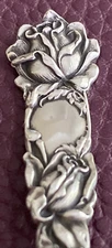 Bridal Rose Pattern by Alvin Gold Wash Bowl 4 1/8" Sterling Spoon - No mono!