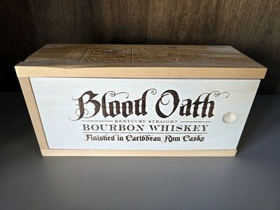 Blood Oath Kentucky Straight Bourbon Whiskey 2019 Pact No. 5 Empty Wooden Box