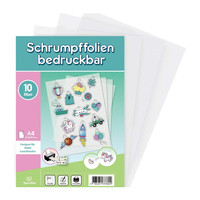 Schrumpffolie Bedruckbar 10 Blatt 21X29,7Cm DIY