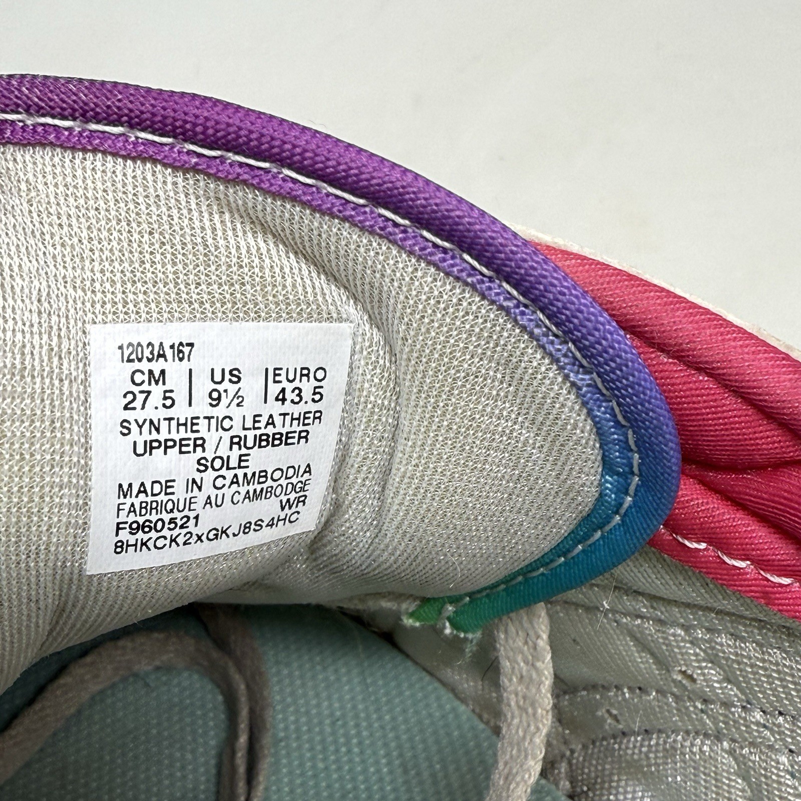 Asics Tiger Runner Shoes Mens 9.5 White Multicolor Leather Running Sneakers thumbnail 12