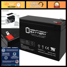 12V 10AH Rechargeable AGM Battery - F2 Terminal, Sealed Lead Acid, Durable Power