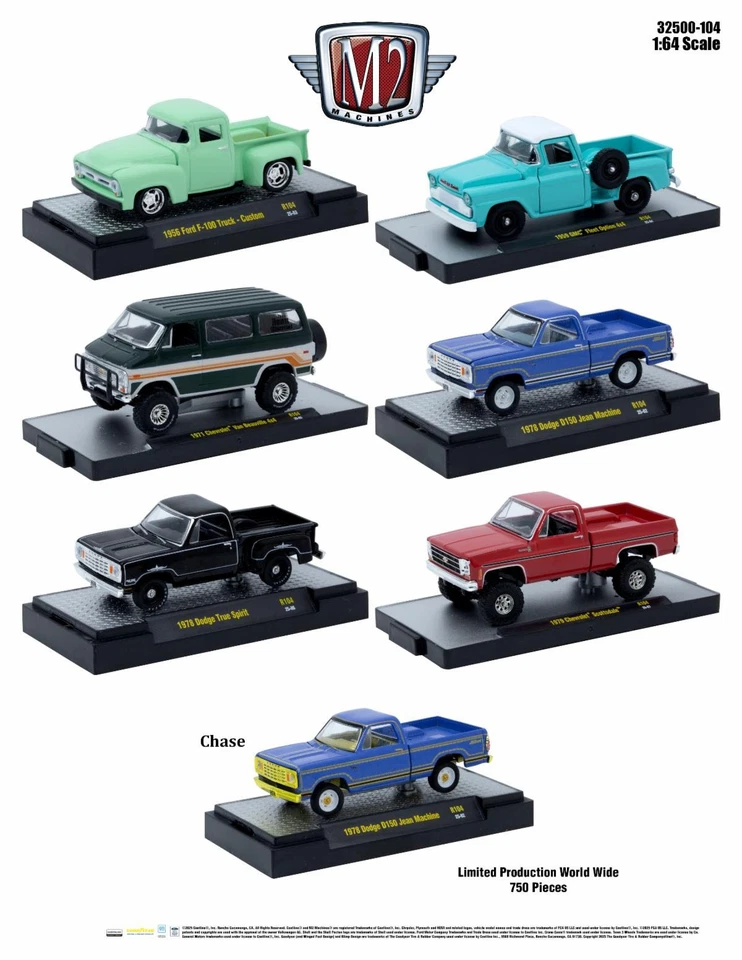 M2 Machines Auto-Trucks 104 - 1971 Chevrolet Van Beauville 4x4 - 32500 - Image 2 of 2