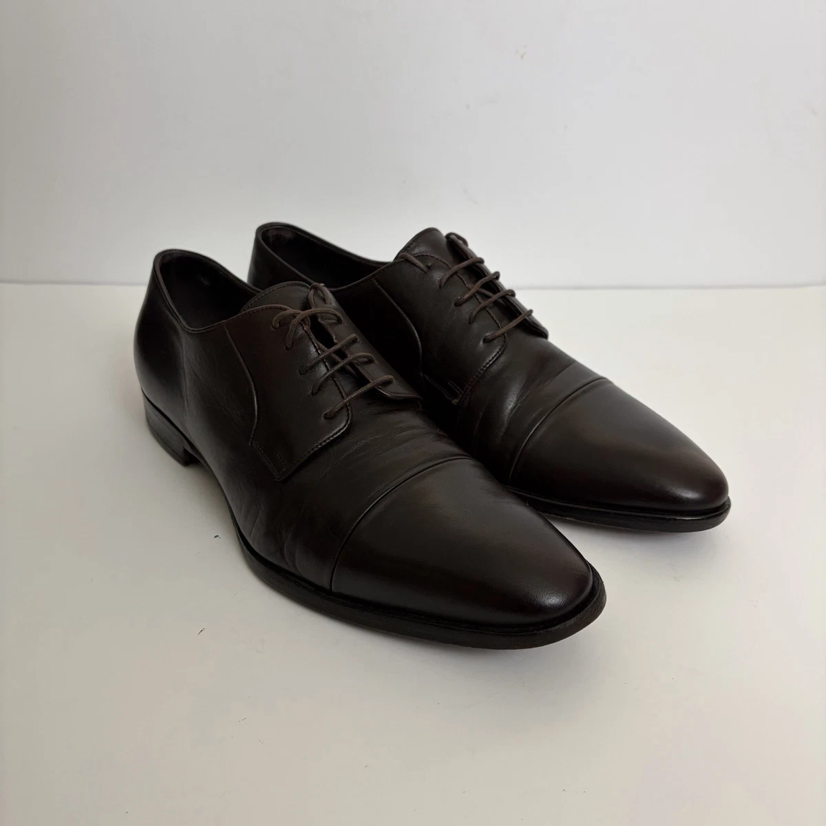 Ralph Lauren‎ Monkstrap Dress Shoes 9.5D – Leather & Woven Straw Detail, VTG New Ralph Lauren Purple Label Essex Burnished Leather Loafers  main image 4
