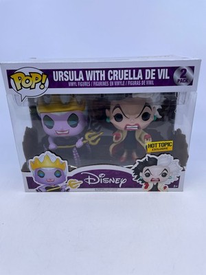 Funko POP! Disney Villains Ursula & Cruella de Vil Hot Topic Exclusive DAMAGED