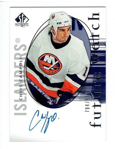 Chris Campoli [Autograph] #202 2005 SP Authentic card