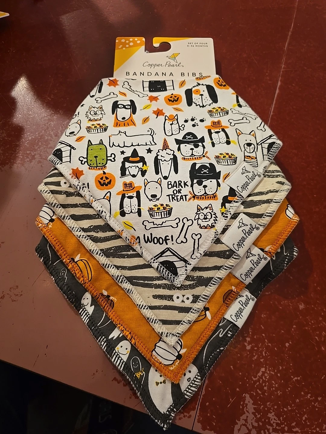 New Copper Pearl Bandana Bibs Bones Halloween
Opens in a new window or tab
