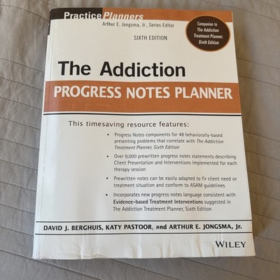 The Addiction Progress Notes - Paperback, by Berghuis David J.; - Very Good