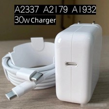NEW OEM 30W Type-C Charger For Apple MacBook Air A2337 M1, A2179, A1932  Cable