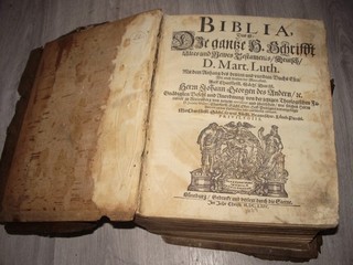 The Bible Holy Scripture Old & New Testament Dr. M. Luther from 1664