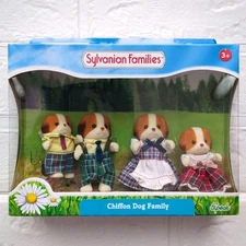 Sylvanian Families Chiffon Dog Family 4 Piece Set Overseas Edition Classic