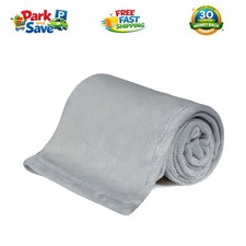 Lightweight 30x40 Kids Swaddle Blanket - Grey Fleece for Warmth Comfort