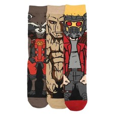 Marvel: Guardians of the Galaxy - Characters Crew Socks 3 Pairs - Bioworld