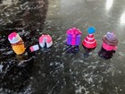 Shopkins Party Time Figures Lot of 5 Miss Pressy, Mary Wishes, Marty Party Hat — photo 2