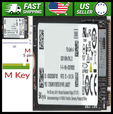 SK Hynix 256GB M.2 NVMe SSD for PS5 Laptop Desktop
