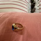 916/22k Gold  Sapphire Pinky ring size 10 — photo 4