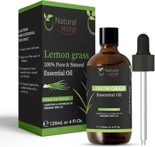 Lemongrass Essential Oil | Premium Grade Essential Massage Oils 4 Fl Oz (120 ml)