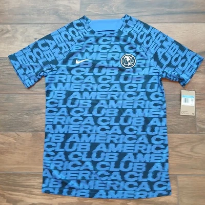 Club America Jersey Mens Medium Blue Nike Dri-Fit 2022-23 Pre-Match Soccer - Image 1 of 4