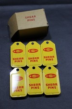 Lot of 6 Vtg Cosom Outboard Boat Motor Shear Pins #16 Minneapolis MN Tin NOS Box