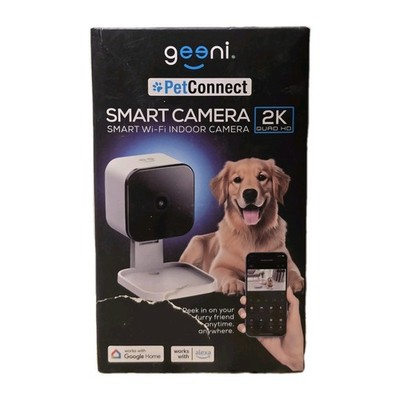 Geeni Smart Indoor Pet Camera 2K Quad 4 HD Resolution with Voice Control Sealed