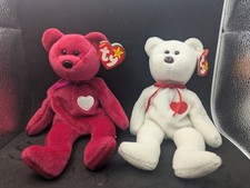 Ty Beanie Babies Baby Lot FEBRUARY 14 VALENTINA VALENTINO the Valentine Bear