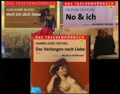 3 HÖRBÜCHER G. MUSSO WEIL ICH DICH LIEBE DE VIGAN NO & ICH ORTHEIL VERLANGEN NEU