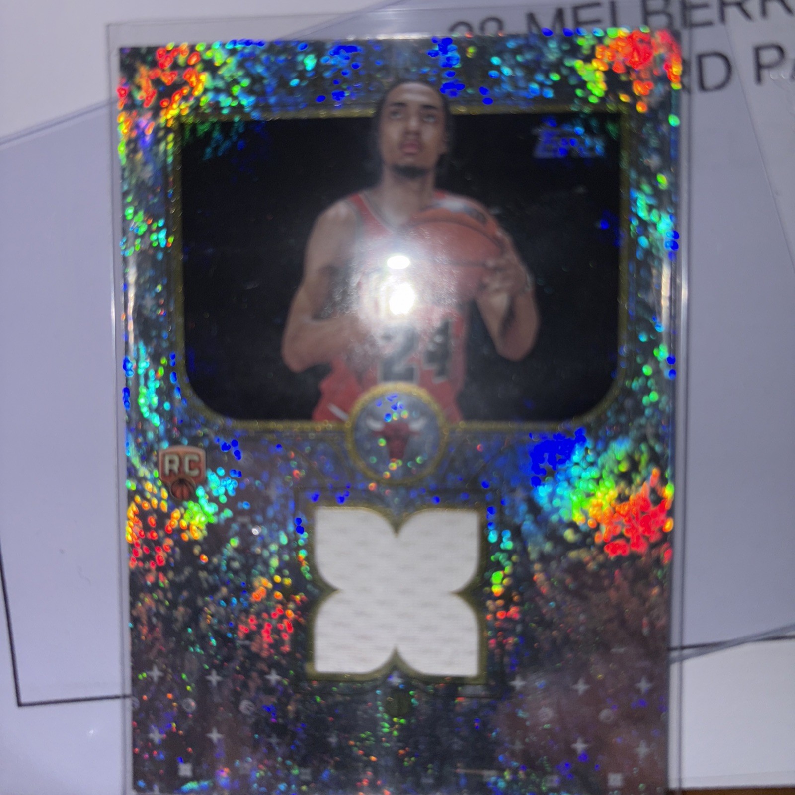 2025 Topps NOA ESSENGUE  FRANCHISE FABRICS RC SAND GLITTER RELIC #FF-NE Foil!!