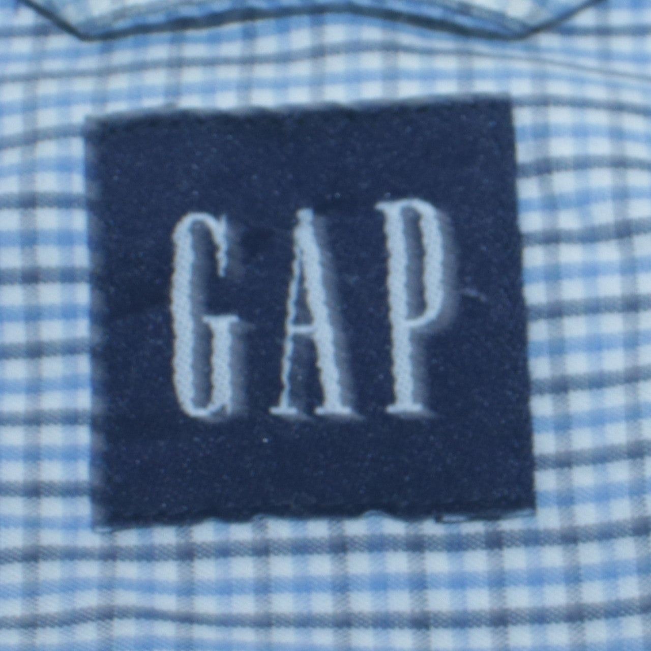 Gap Blue Button-Up Mens M image 6