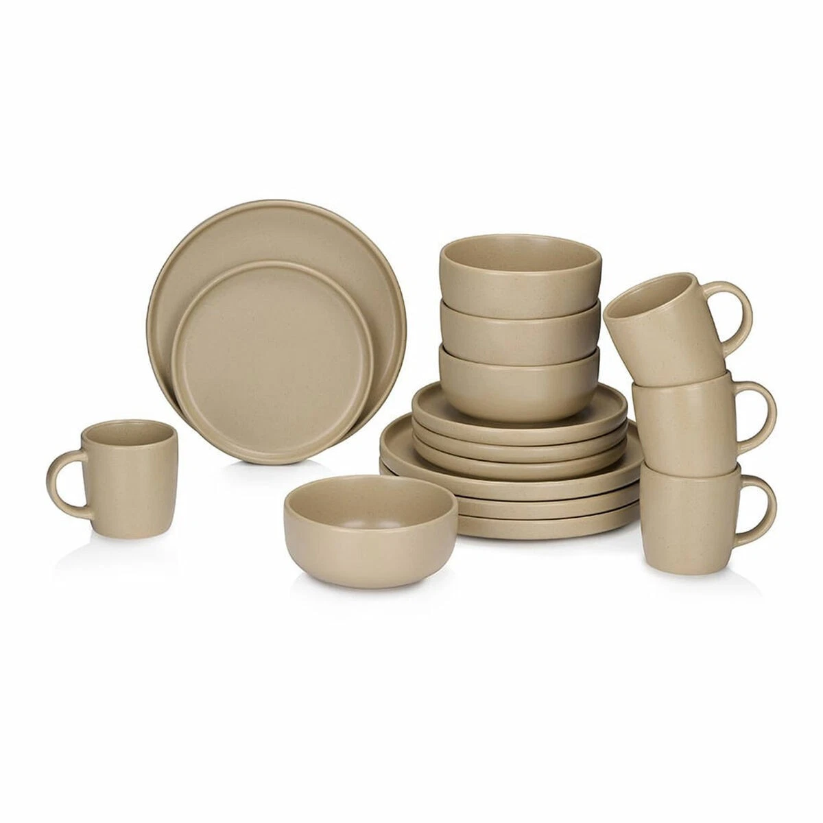 Service 4 grandes tasses à café en Arcopal bleu & blanc Toile de Jouy