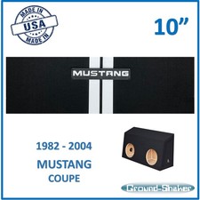 Fits Ford Mustang Coupe 1982-2004 10" Dual Sealed Sub Box Subwoofer Enclosure