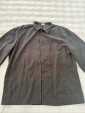 GIORGIO ARMANI Borgonuovo 21 Vintage 1990s Mandarin Collar Jacket Italy 52 XL