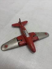 Hubley Kiddie Toy Airplane with Folding Wings, No. 430 Missing Wheels, For Parts