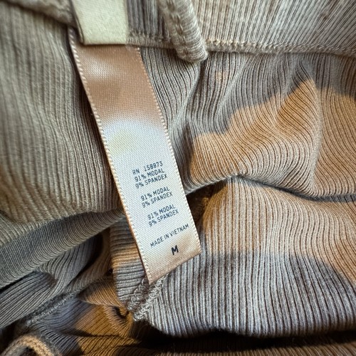 SKIMS Kim Kardashian Soft Lounge Ribbed Drawstring Sleep Pants Camel Brown M - Picture 6 of 8