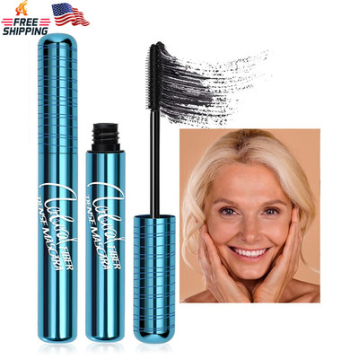 Mascara for Older Women 60 plus - Volumizing Waterproof Hypoallergenic Black Mas