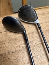 Golf clubs - two fairway woods, Callaway 4 and Taylor Made 3