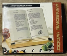 Vintage Winsome Wood Cookbook Propper Acrylic Wood NOS