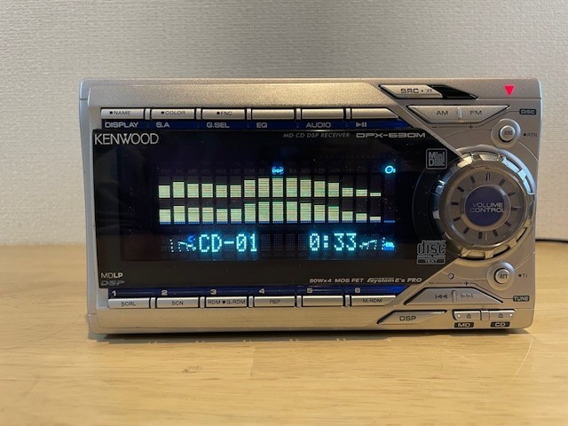Junk KENWOOD DPX-630M Car Audio 2DIN CD MD Added Bluetooth JDM DSP