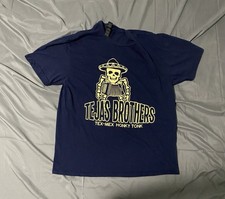 Tejas Brothers Tex-Mex Honky Tonk Black Cotton Tshirt Size XL