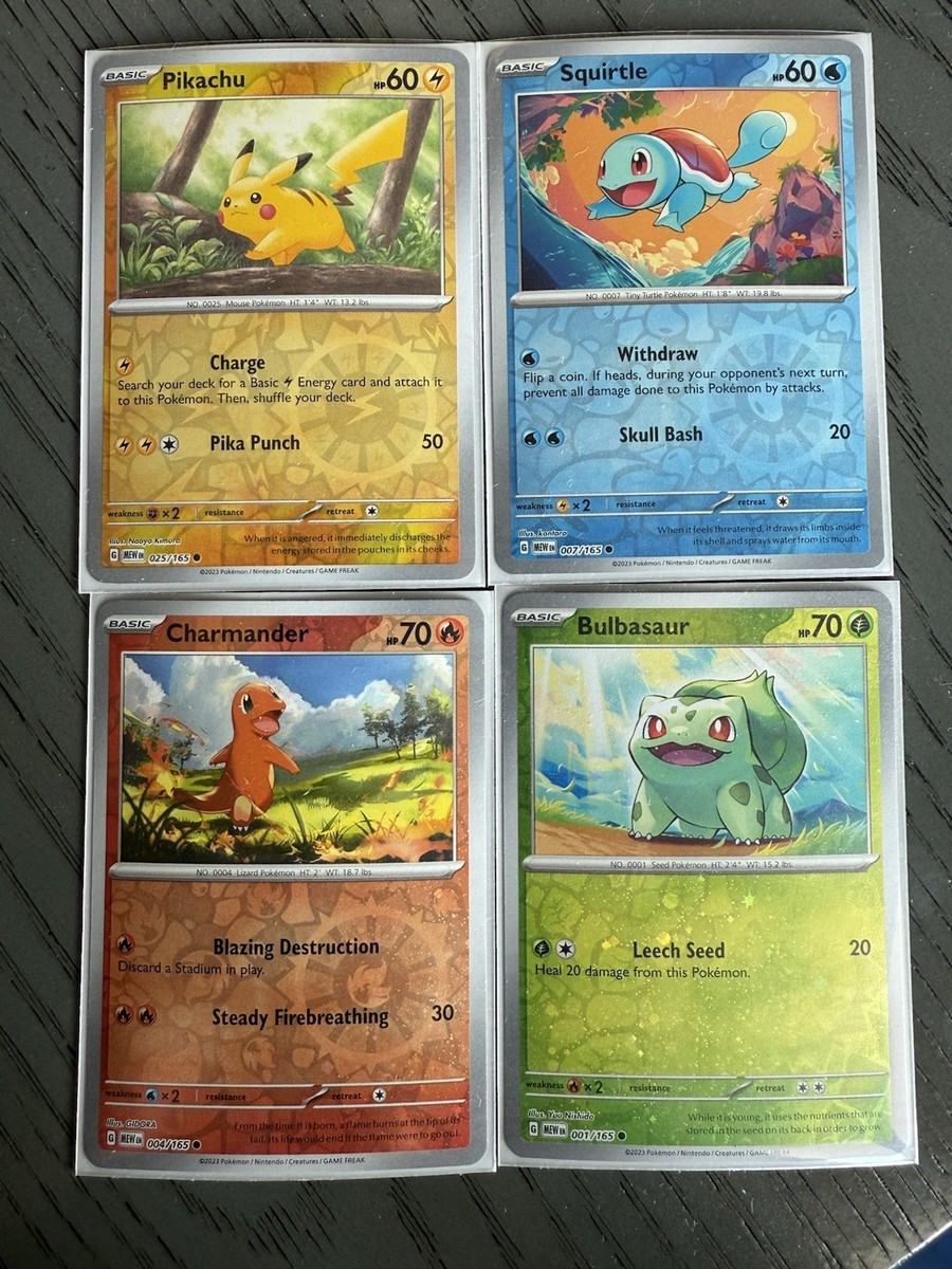 Pokemon Pikachu Squirtle Charmander Bulbasaur Cosmo Costco 151