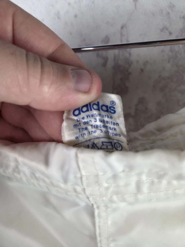 Pantalones Cortos Adidas De Colección Alemania Occidental Raros Años 80 Correr Maratón Blanco Para Hombre Talla 4” Foto 4 de 4
