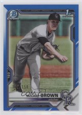 2021 Bowman Draft Chrome Blue Refractor 121/150 McCade Brown #BDC-59 0c6