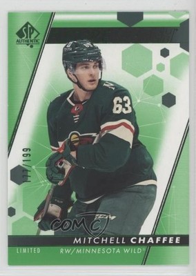 2022-23 SP Authentic Future Watch Limited Green Mitchell Chaffee Rookie RC 1e7g