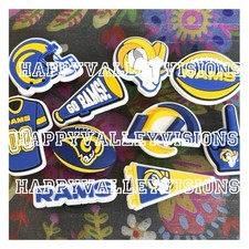 10 Piece LOS ANGELES Football Team Shoe Charms Shoe Decorations NEW