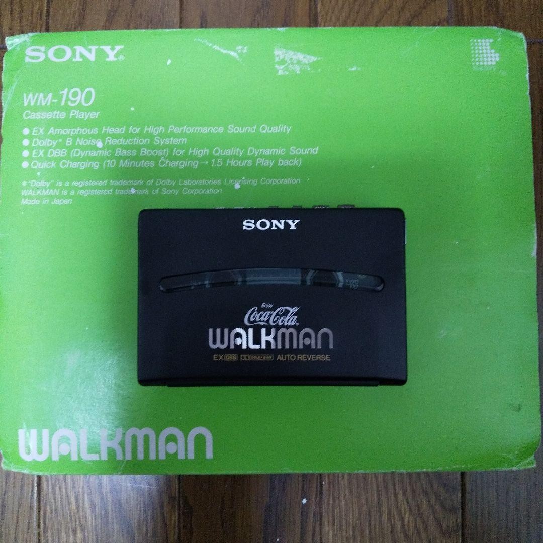 JUNK] Coca-Cola SONY Cassette Walkman WM-190 - For Parts or Repair