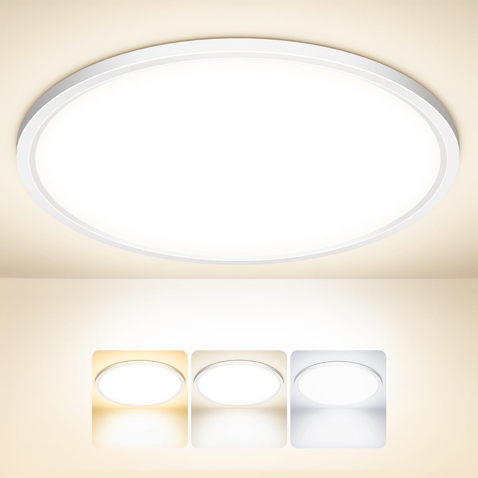 Lampada LED Soffitto 32W Slim: Illuminazione Moderna 3200LM Design